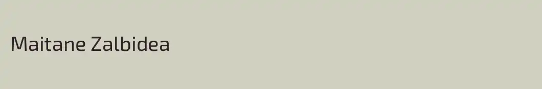 Maitane Zalbidea